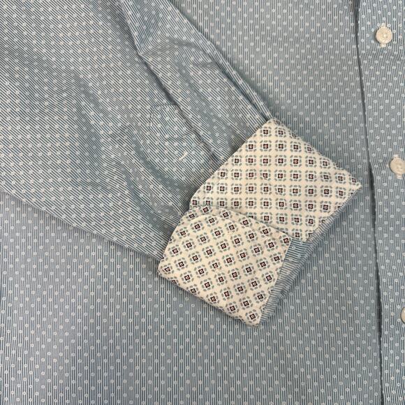 ARIAT MEN'S WRINKLE FREE IAN PORCELAIN BLUE SHIRT 10051507 Size XL Tall - Picture 6 of 7